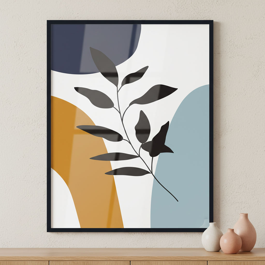Botanical Prints Boho Bohemian Style lll ภาพติดผังสไตล์ธรรมชาติ สำหรับตกแต่งบ้านและคอนโด พร้อมกรอบคุณภาพ
