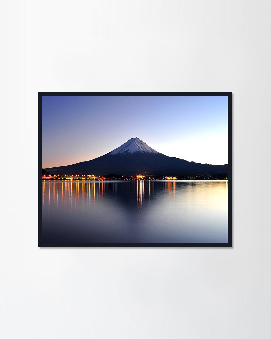 Beautiful mt Fuji in twilight
