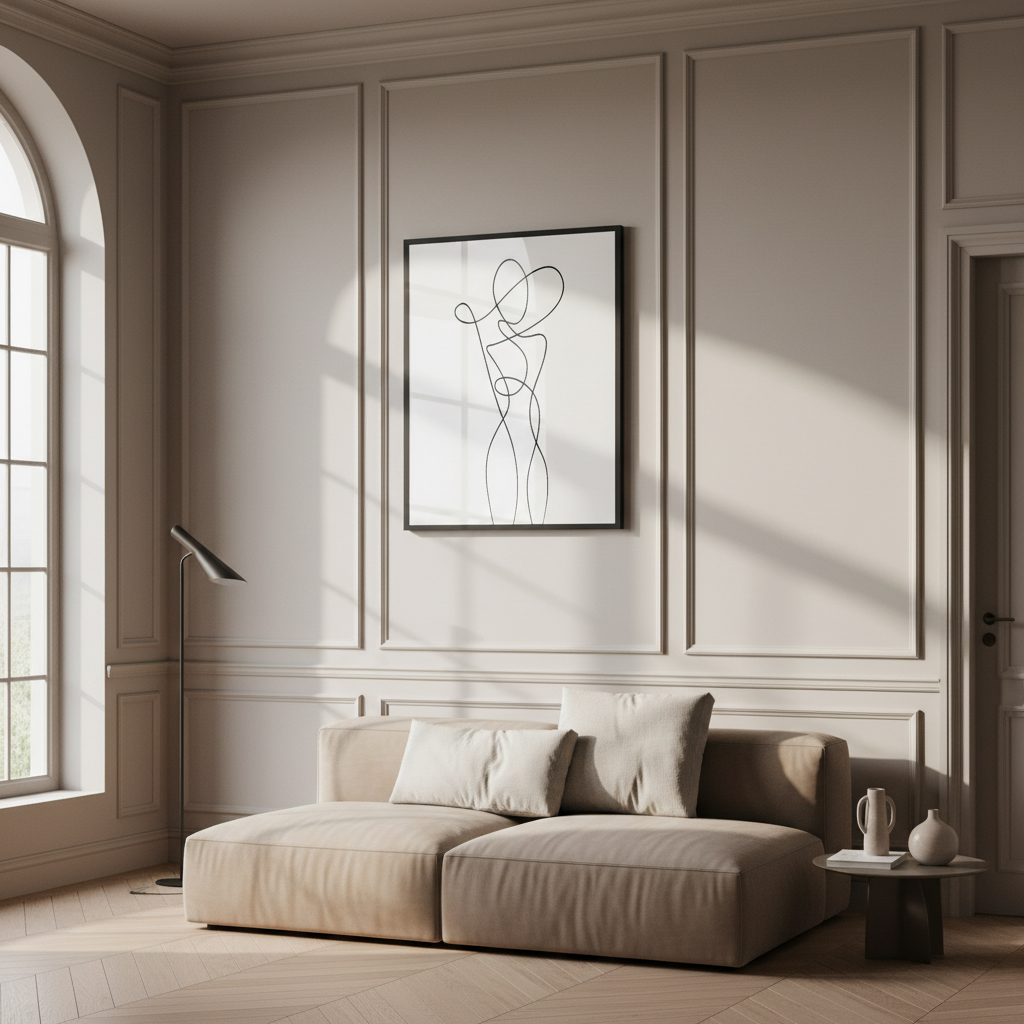 Abstract Woman Body Continuous