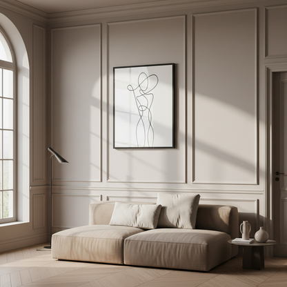 Abstract Woman Body Continuous