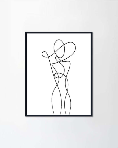 Abstract Woman Body Continuous