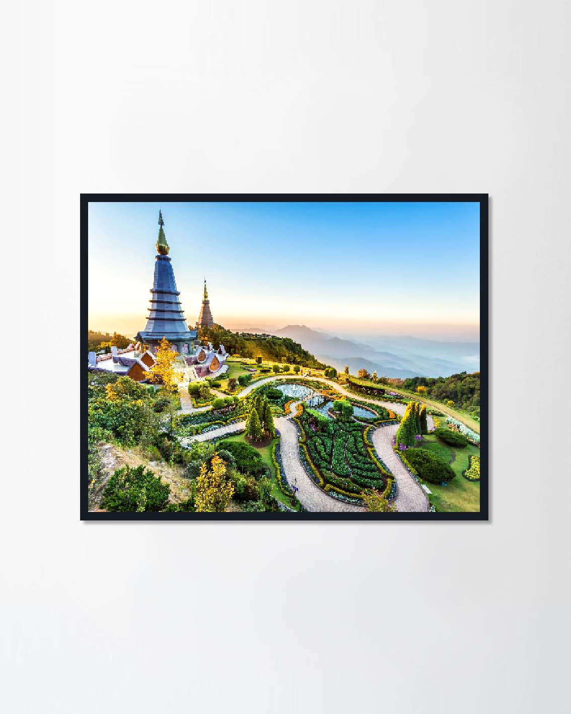 Landscape of two pagoda