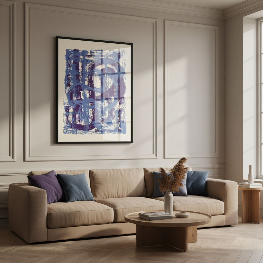 Abstract Blue painting