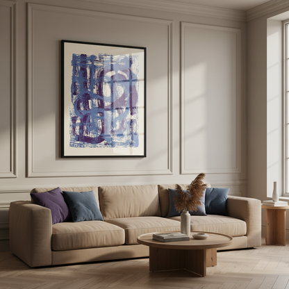 Abstract Blue painting