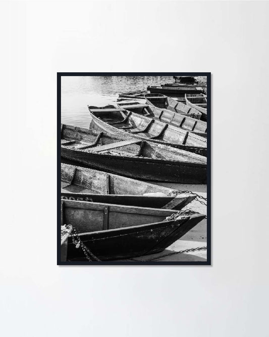 Wooden authentic old boats