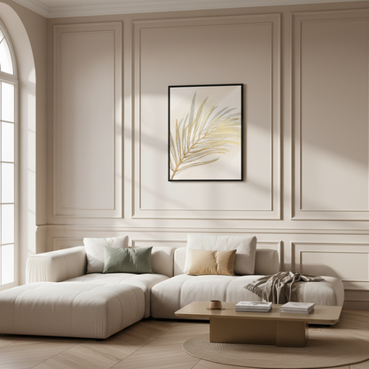 Golden foliage line art l