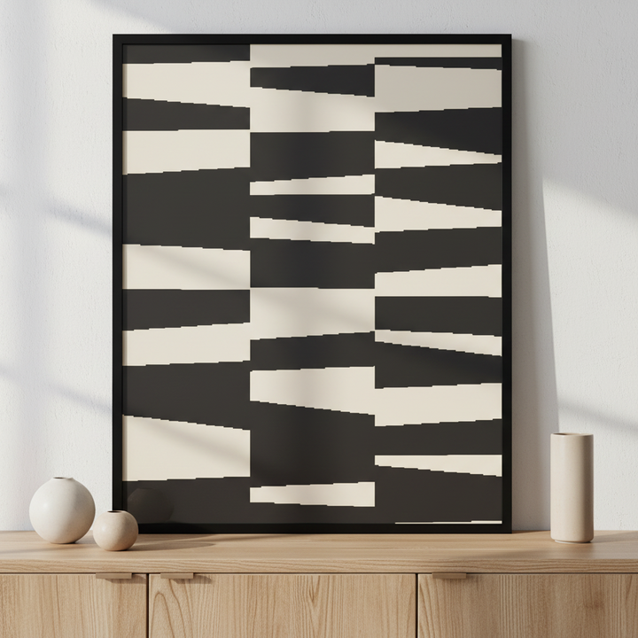 Simple geometric shapes in black