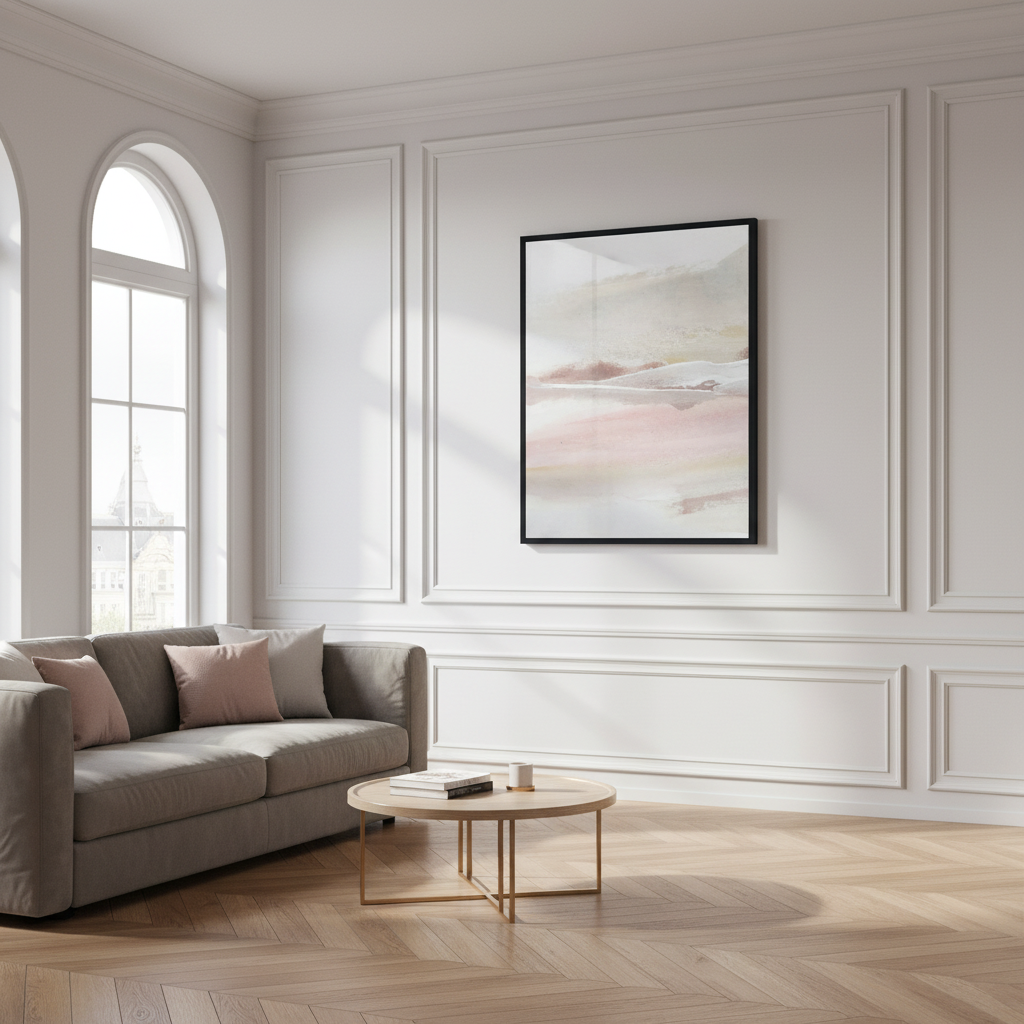 White and pink color Modern