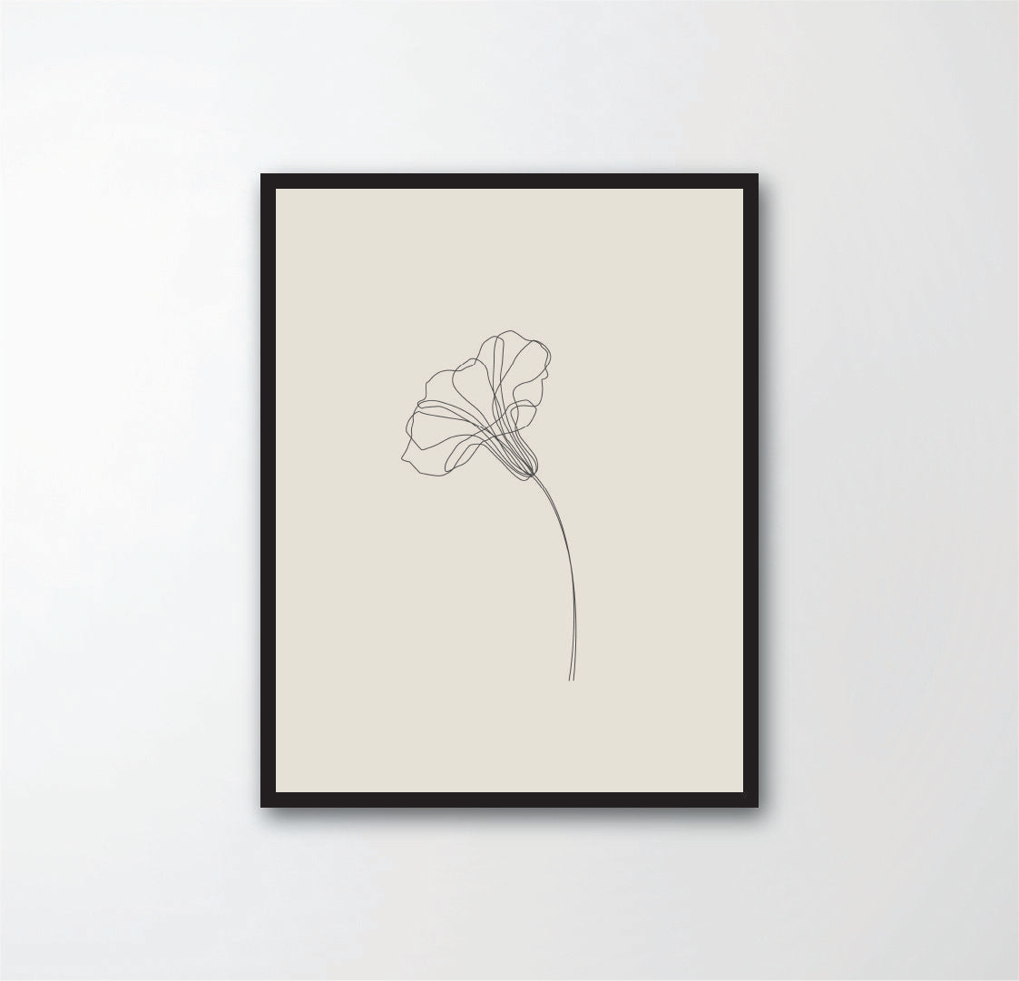 Morning glory flower minimal
