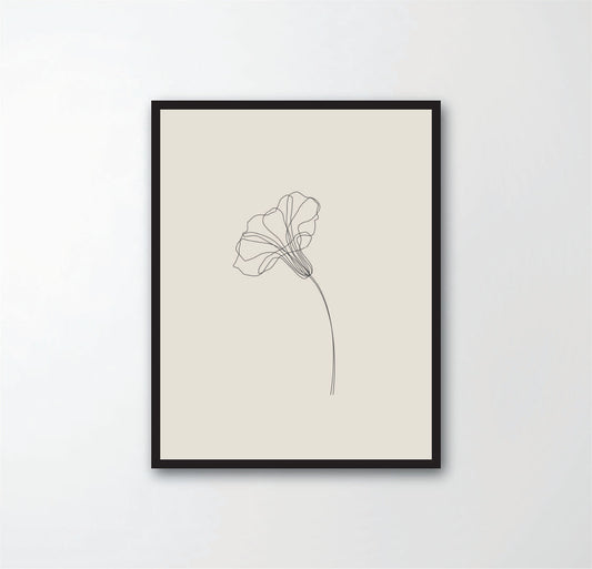 Morning glory flower minimal