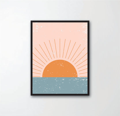Sun and Moon Abstract