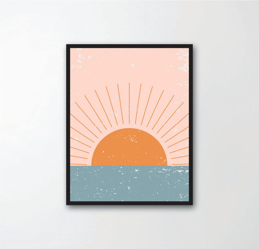 Sun and Moon Abstract