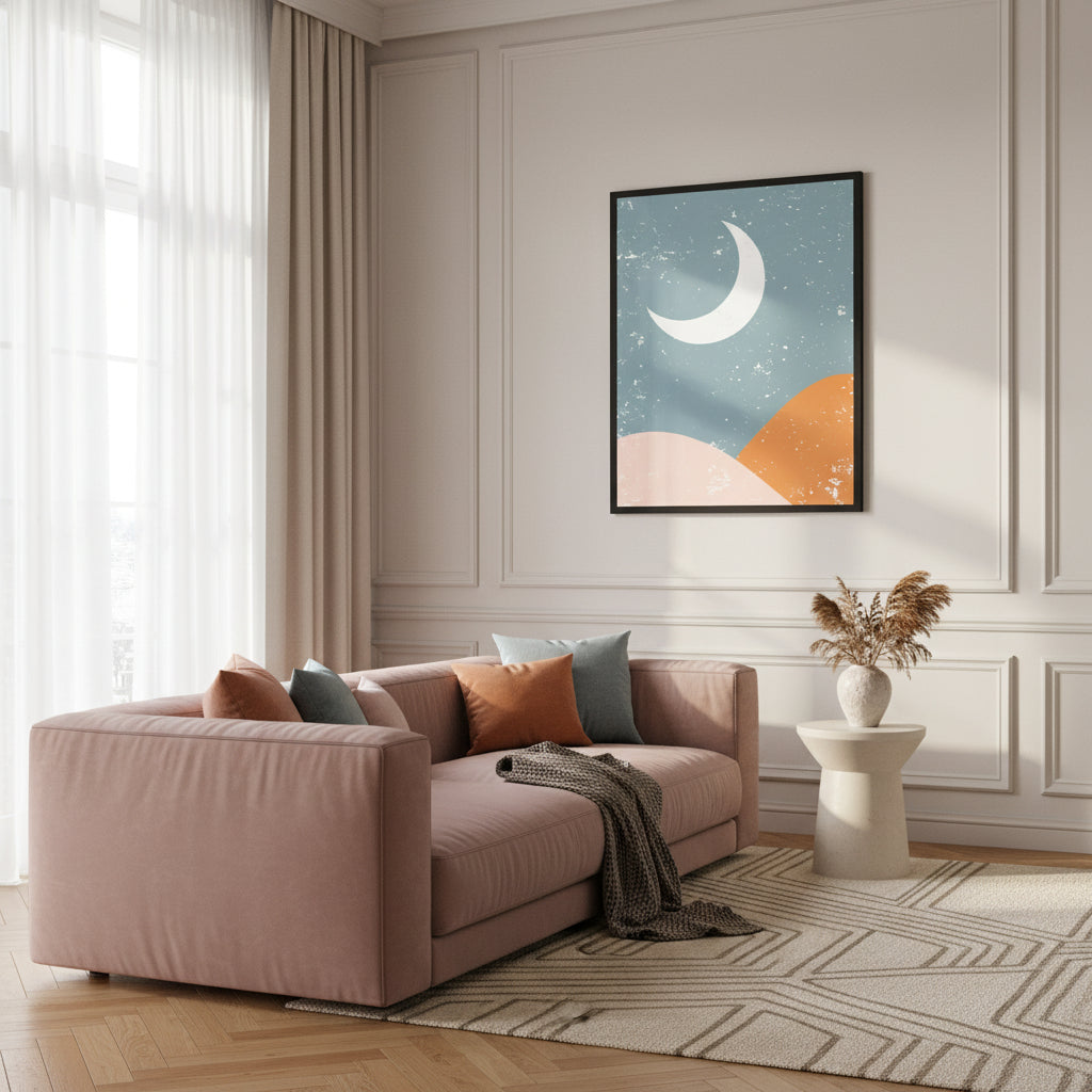 Sun and Moon Abstract