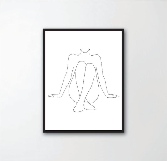 Hand drawn beauty body