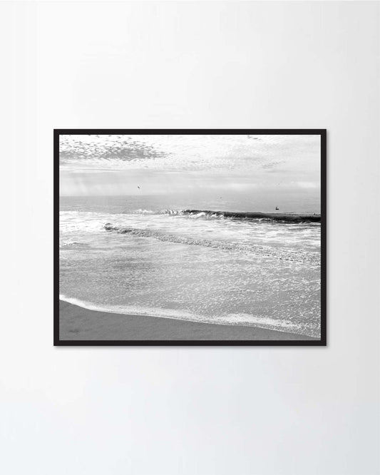 Beautiful beach scenery with dramatic hues