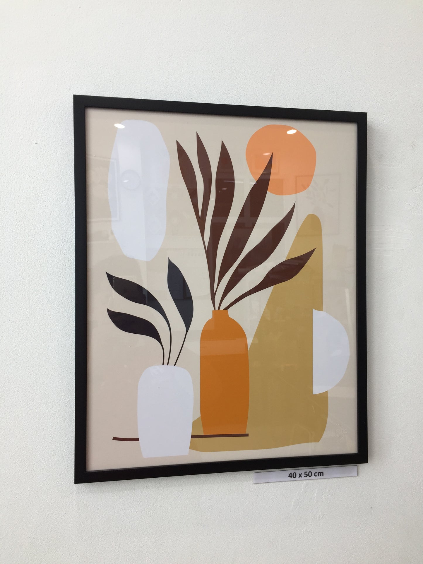 Botanical wall art vector