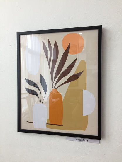 Botanical wall art vector