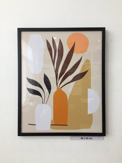 Botanical wall art vector