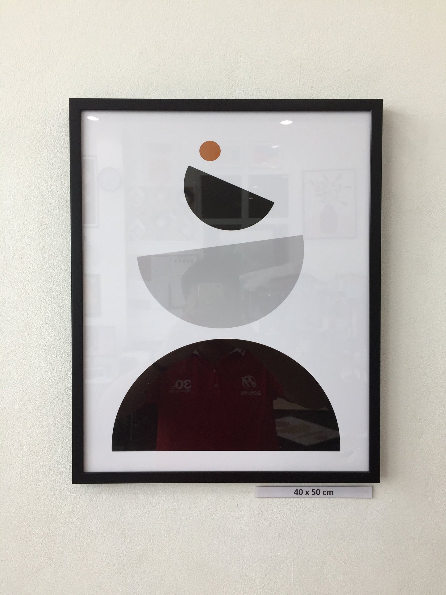 minimalist geometrical abstract art mid century