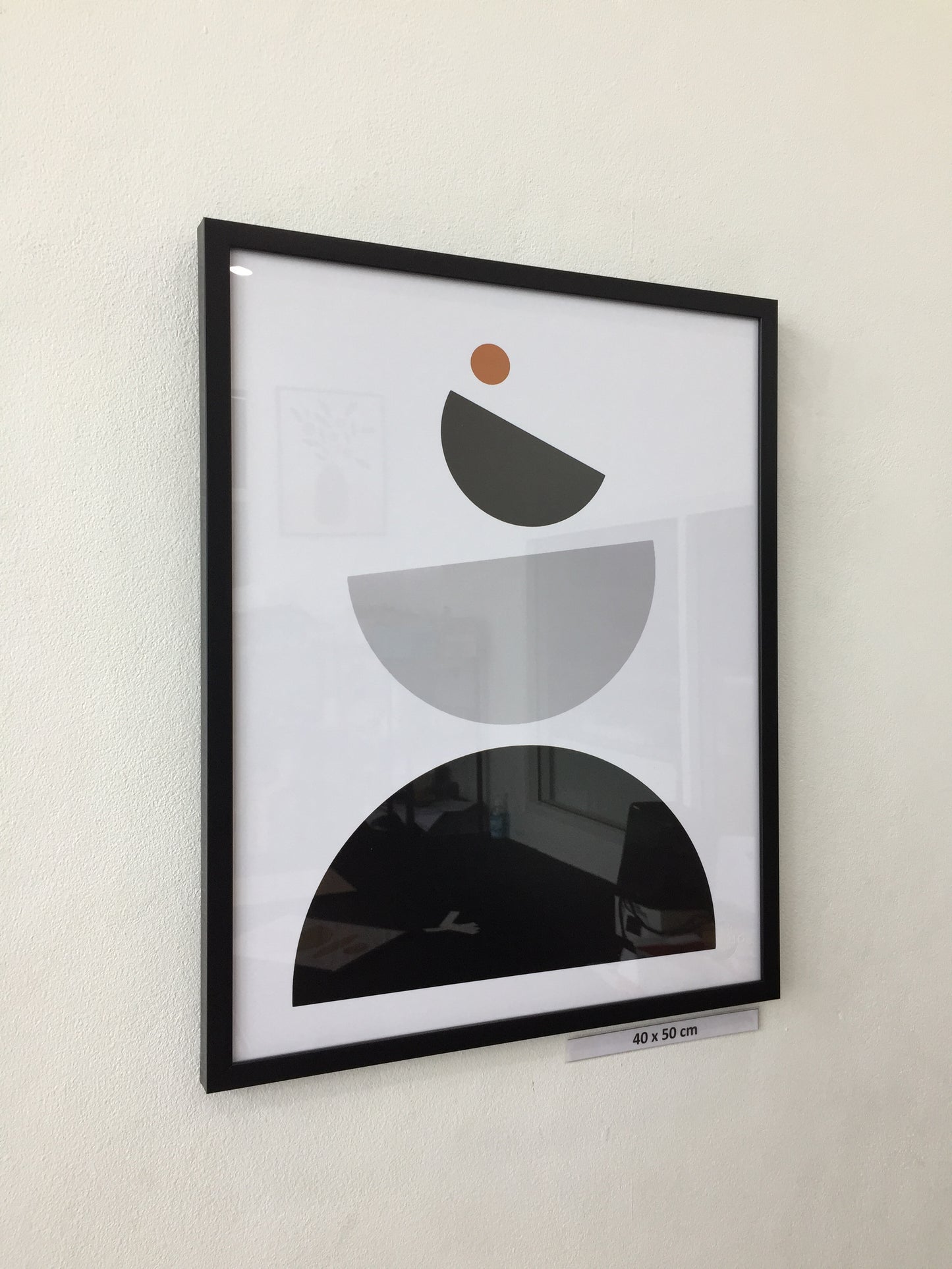 minimalist geometrical abstract art mid century