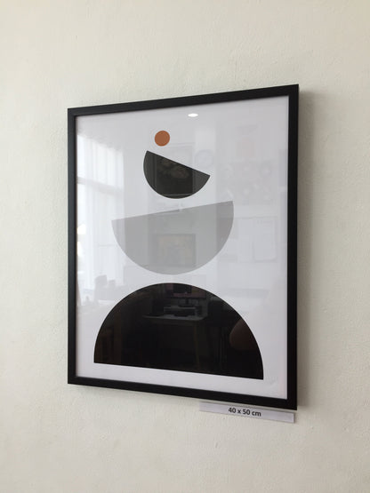 minimalist geometrical abstract art mid century