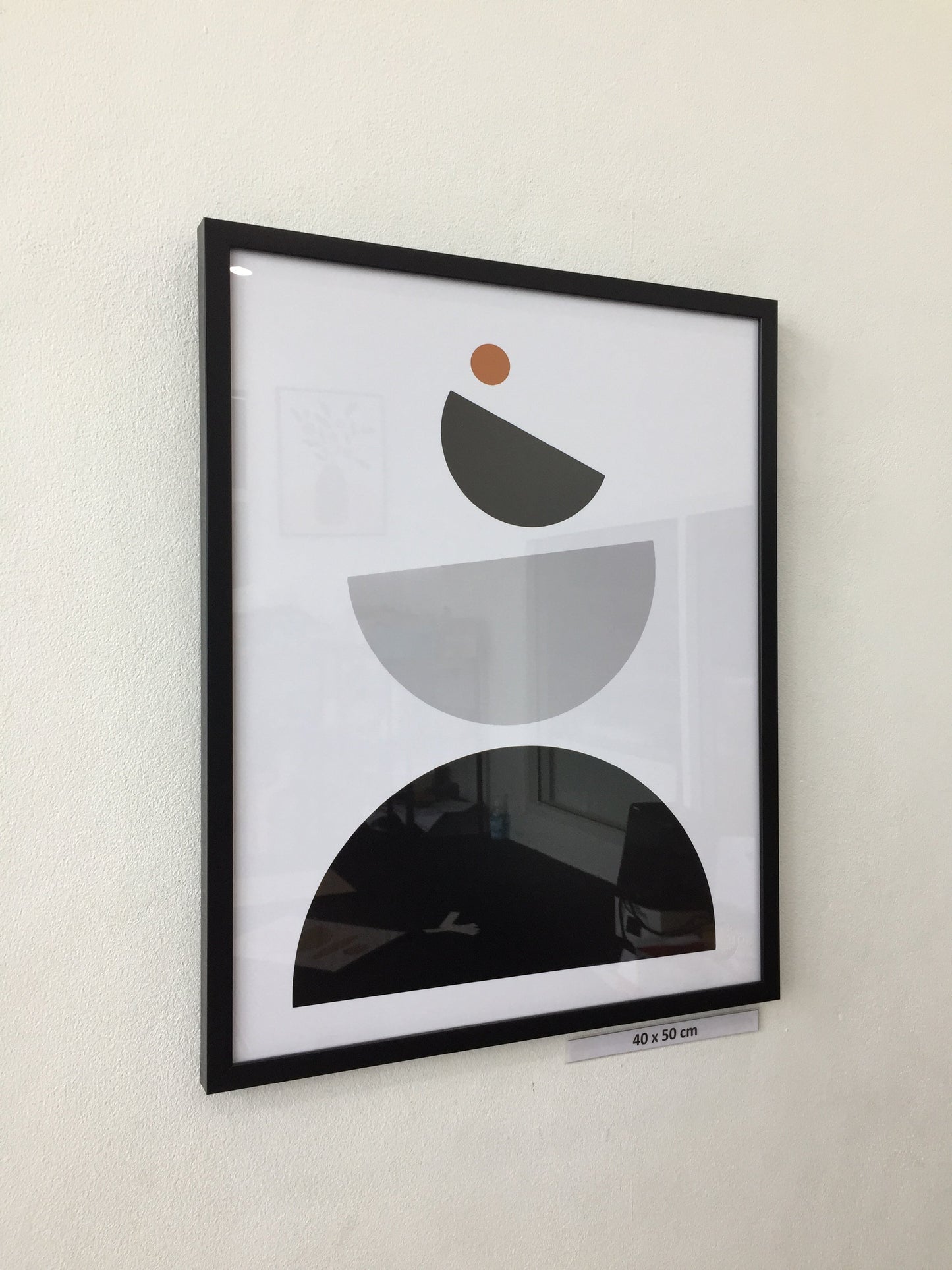 minimalist geometrical abstract art mid century