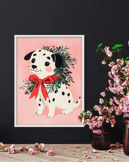 Christmas Girl Portrait Print