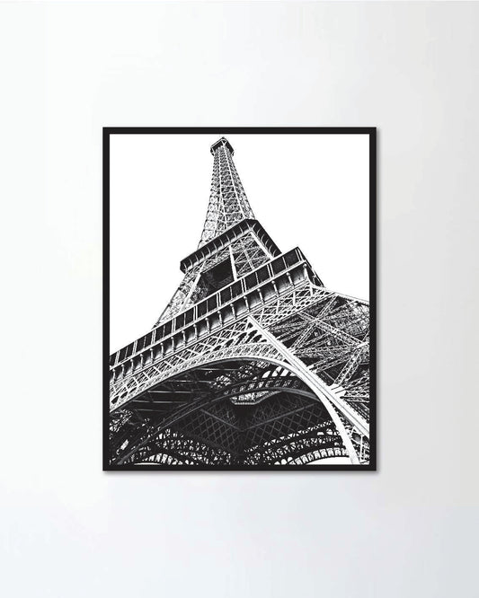 Eiffel in black and white
