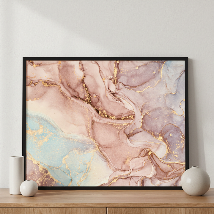 Natural luxury abstract fluid art painting