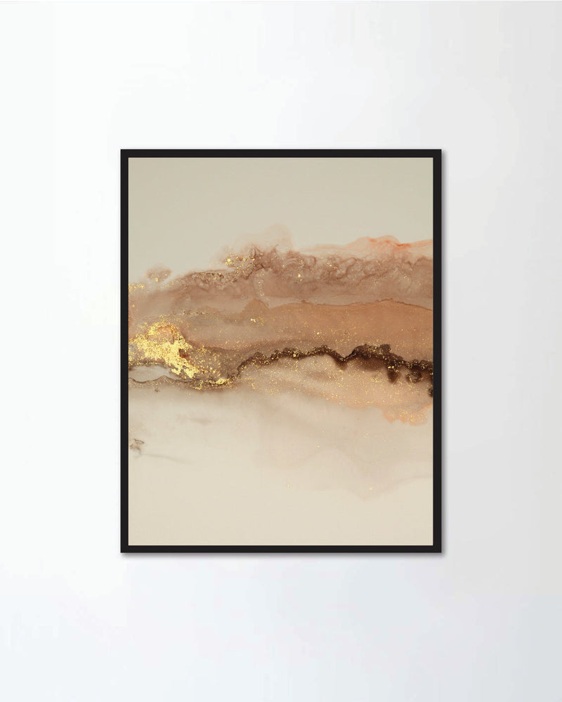 Art Abstract watercolor flow blot painting