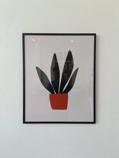 Leaves in pot