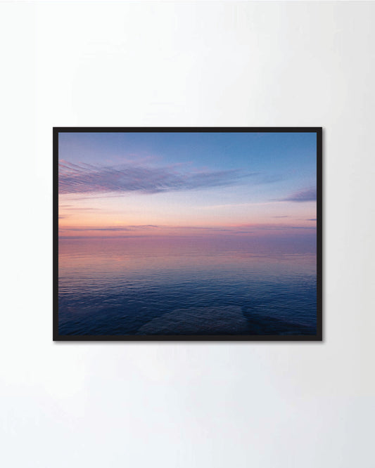 A beautiful pastel sunset over Lake Ontario