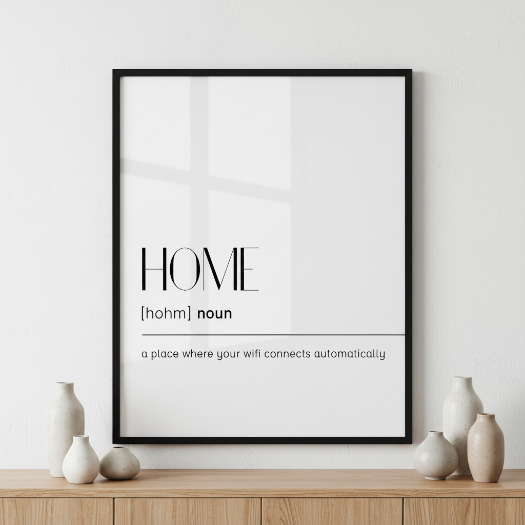Home definition ภาพติดผังสไตล์สแกนดิเนเวีย สำหรับตกแต่งบ้านและคอนโด พร้อมกรอบคุณภาพ