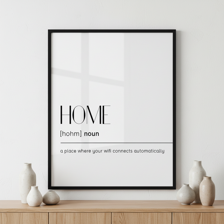 Home definition ภาพติดผังสไตล์สแกนดิเนเวีย สำหรับตกแต่งบ้านและคอนโด พร้อมกรอบคุณภาพ