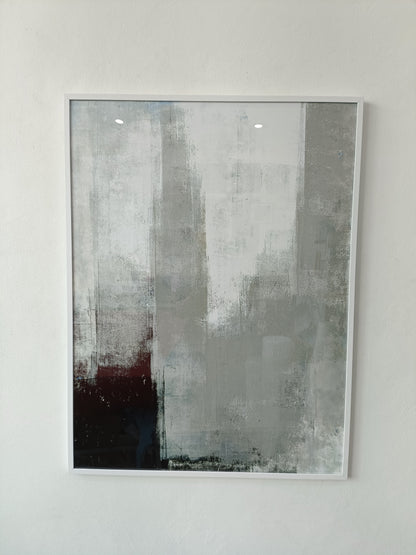 Grey Abstract Art Painting