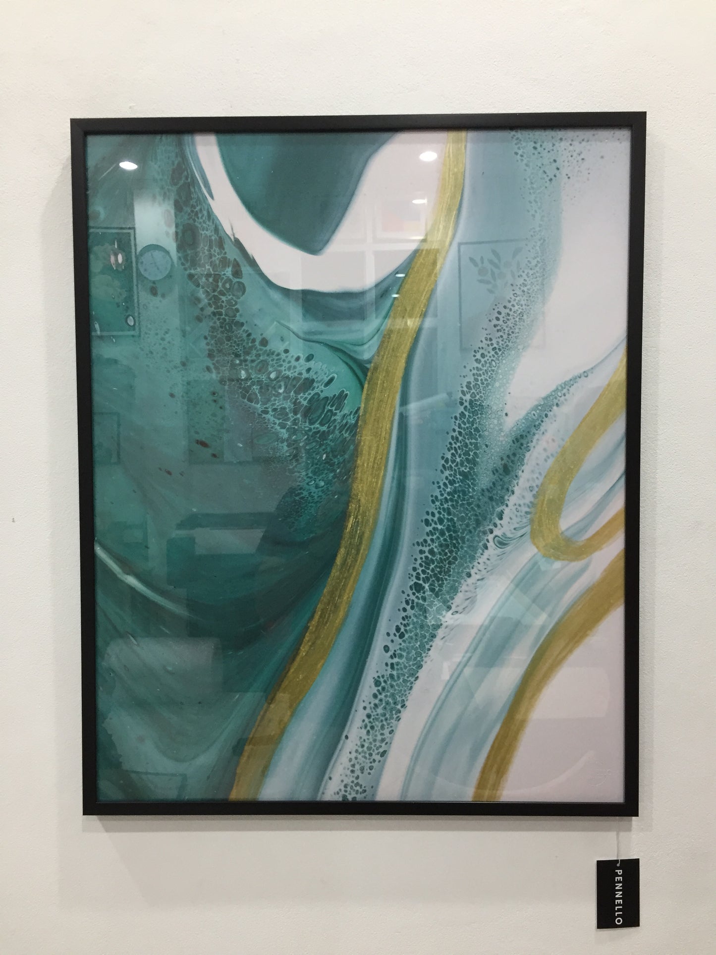 Closeup of the painting