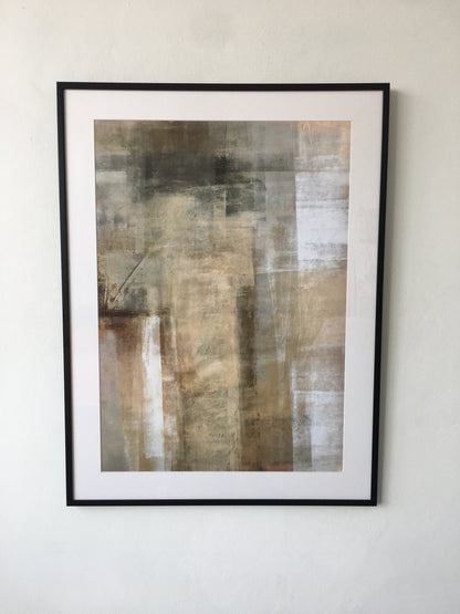 Brown and Beige Abstract Art Painting