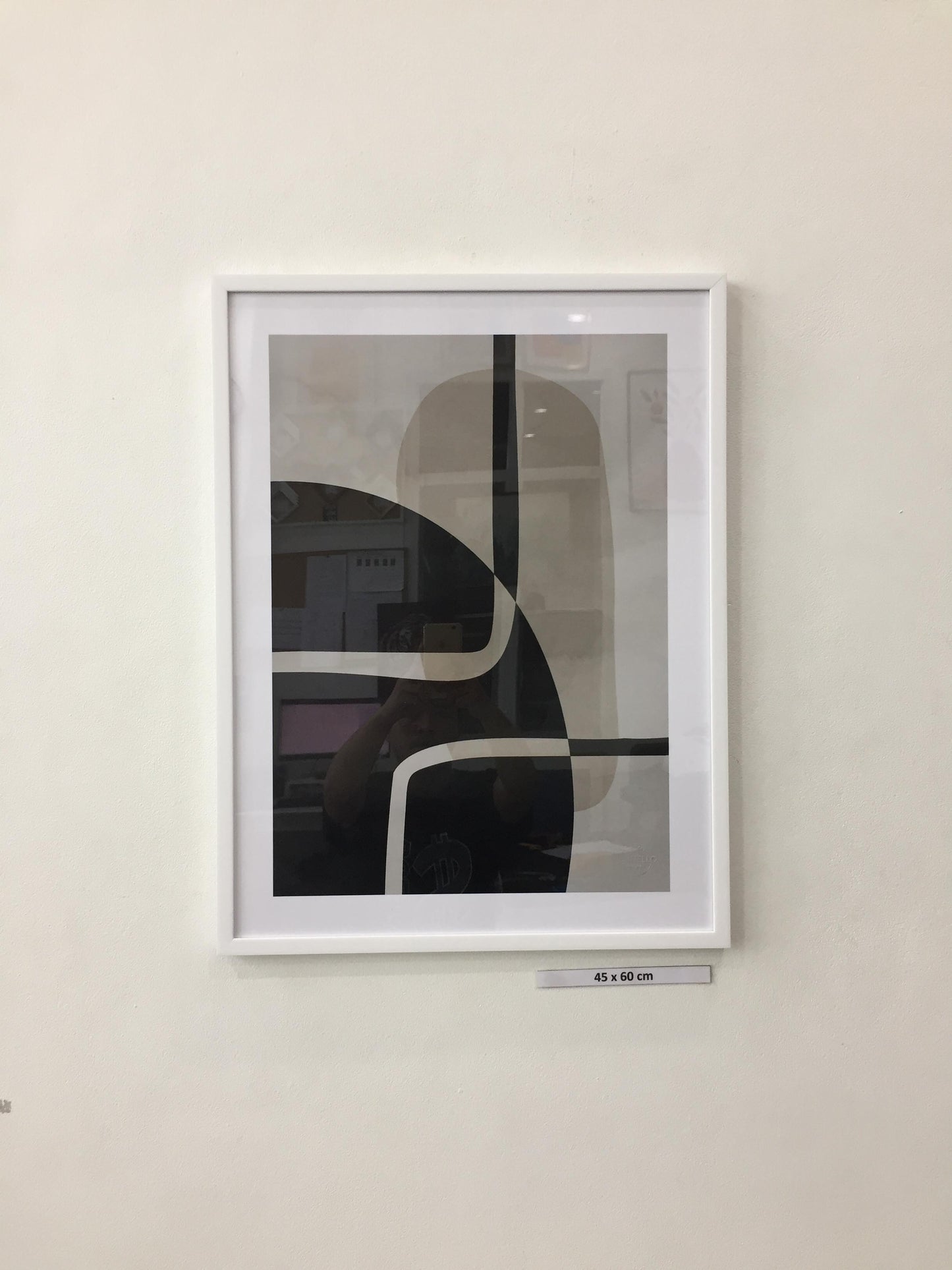 Close black white painting chair