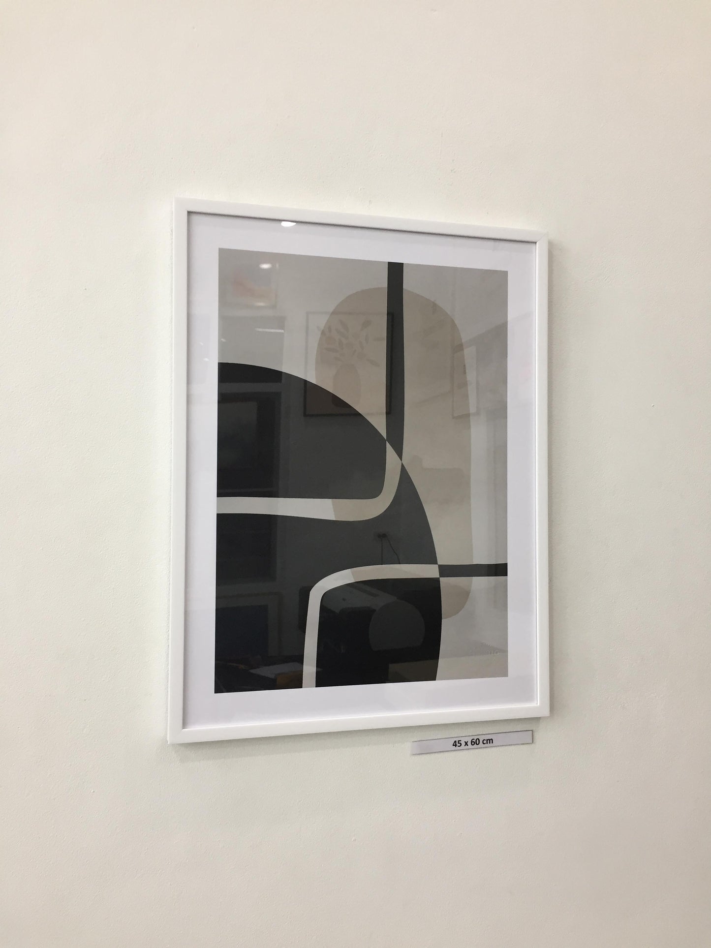 Close black white painting chair