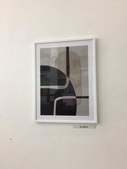 Close black white painting chair