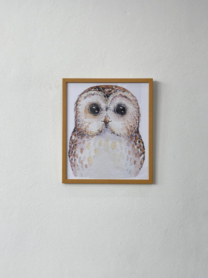 Cute baby owl (Canvas)