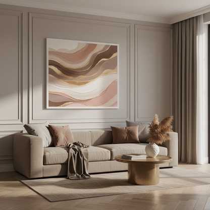 Painting pink gold