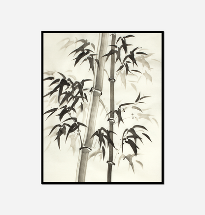 Bamboo tree leaves bird