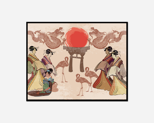 many people group flamingos sun