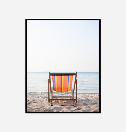 Beach chair beach ocean