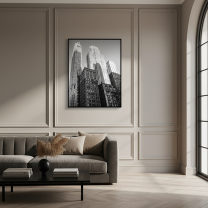 Black white city