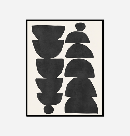 Black white painting black white design