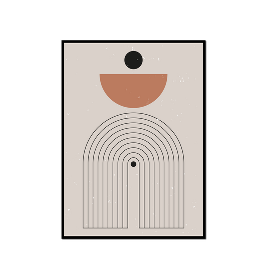 half moon half rainbow