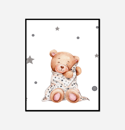 Teddy bear sitting ground