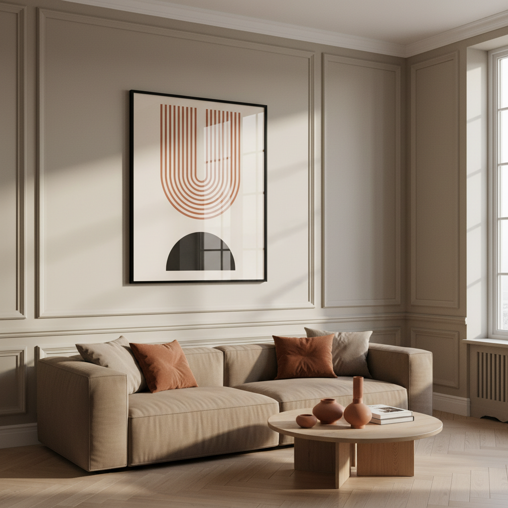 Art black orange design